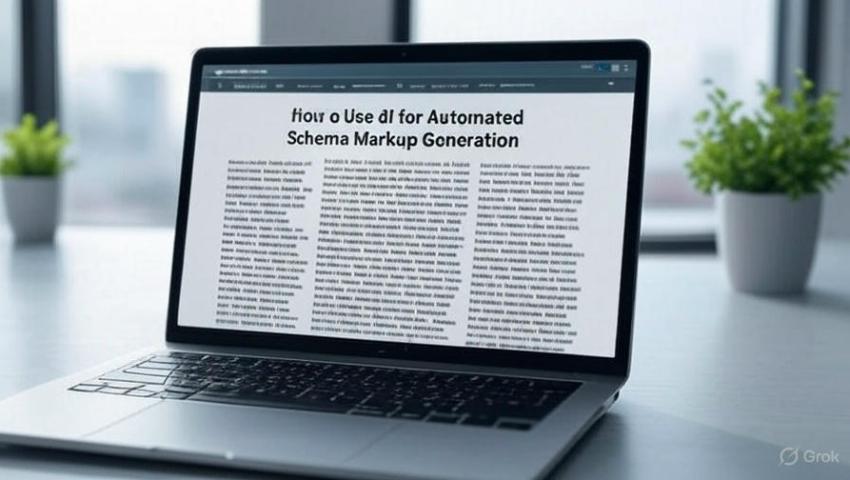 How to Use AI for Automated Schema Markup Generation
