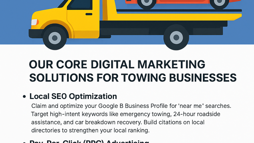 Digital Marketing Services for Towing Services